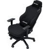 Anda Seat Gaming Chair Luna Pro Black Fabric w/Footrest - (AD18T-44-B-F)