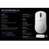 ATK Wireless Gaming Mouse A9 Pro Max 2.0 Tri-mode Nearlink - 8K, White - (ATK-A9-PRO-MAX-2.0-WH)