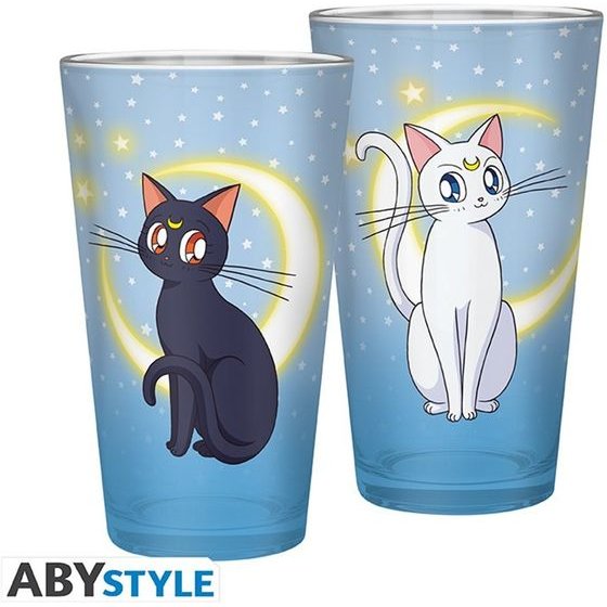 Abysse: Sailor Moon - Luna & Artemis XXL Glass (400ml) (ABYVER204)