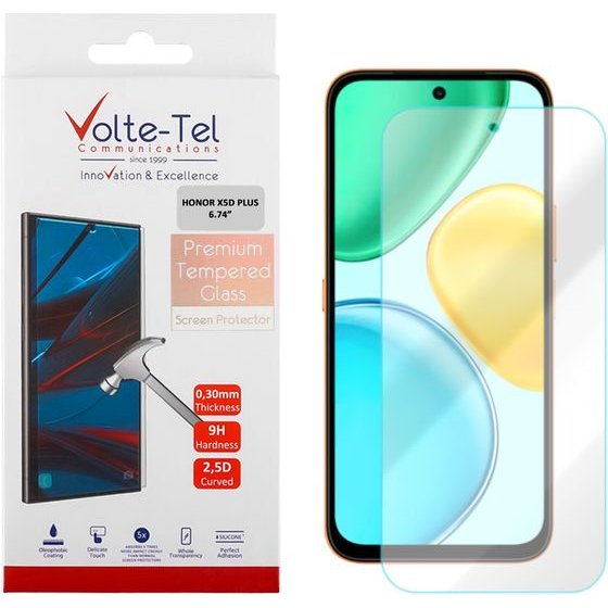 Volte-Tel Tempered Glass Honor X5D Plus 6.74in 9H 0.30mm 2.5D Full GLUE