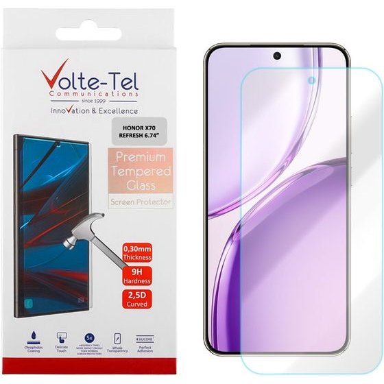 Volte-Tel Tempered Glass Honor X70 Refresh 6.74in 9H 0.30mm 2.5D Full GLUE