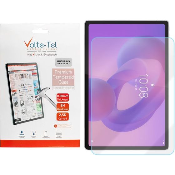Volte-Tel Tempered Glass Lenovo Idea Tab Plus 12.1in 9H 0.30mm 2.5D Full GLUE