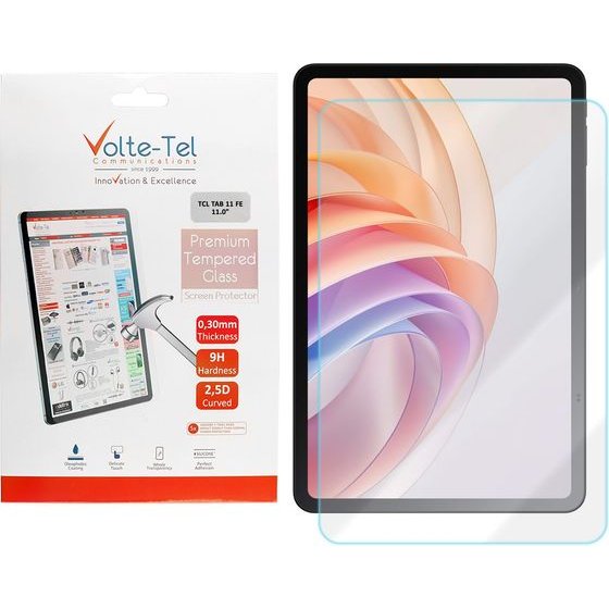 Volte-Tel Tempered Glass Tcl Tab 11 Fe 11.0in 9H 0.33mm 2.5D Full GLUE