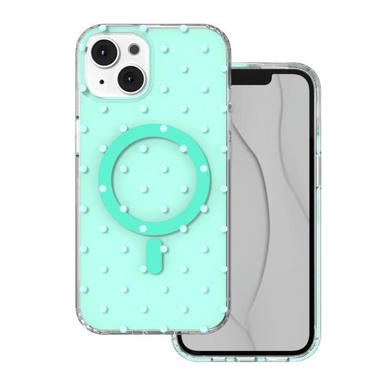 TFO Bubble Dots Mag Case For Iphone 13 / 14 6,1'' green