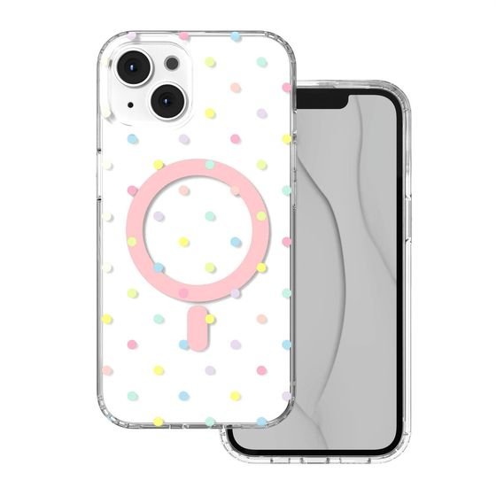 TFO Bubble Dots Mag Case For Iphone 13 / 14 6,1'' white