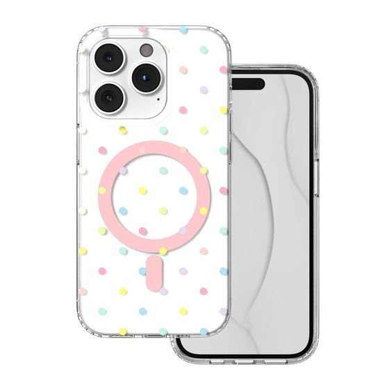 TFO Bubble Dots Mag Case For Iphone 14 Pro 6,1'' white