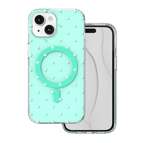 TFO Bubble Dots Mag Case For Iphone 15 6,1'' green