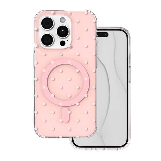 TFO Bubble Dots Mag Case For Iphone 15 Pro 6,1'' pink