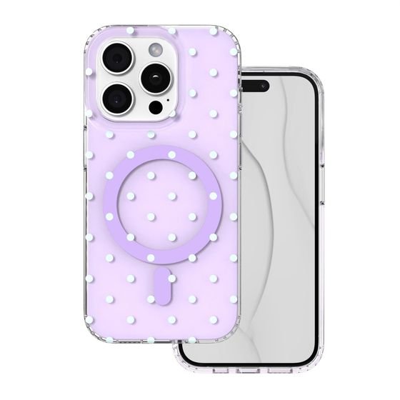 TFO Bubble Dots Mag Case For Iphone 15 Pro 6,1'' purple