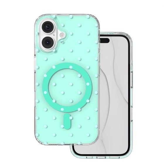 TFO Bubble Dots Mag Case For Iphone 16 6,1'' green