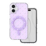 TFO Bubble Dots Mag Case For Iphone 16 6,1'' purple