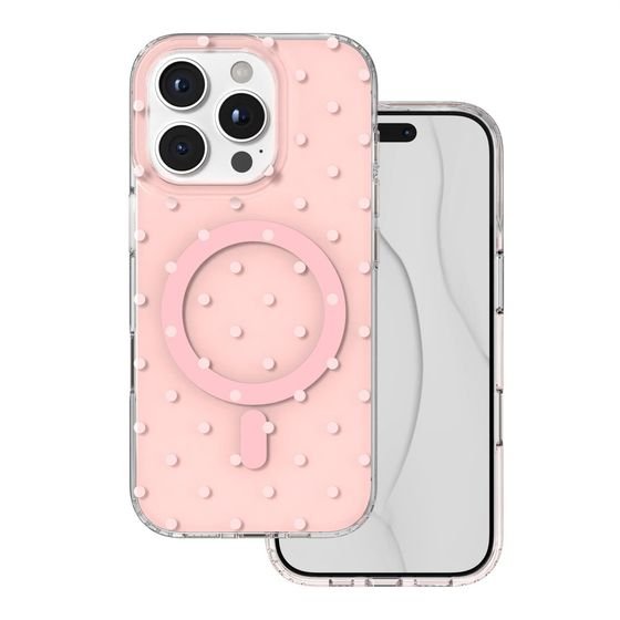 TFO Bubble Dots Mag Case For Iphone 16 Pro 6,3'' pink