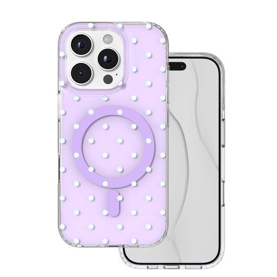 TFO Bubble Dots Mag Case For Iphone 16 Pro 6,3'' purple