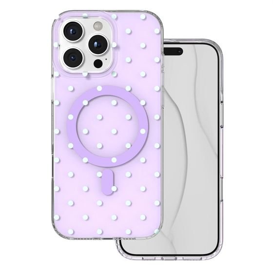 TFO Bubble Dots Mag Case For Iphone 16 Pro Max 6,9'' purple
