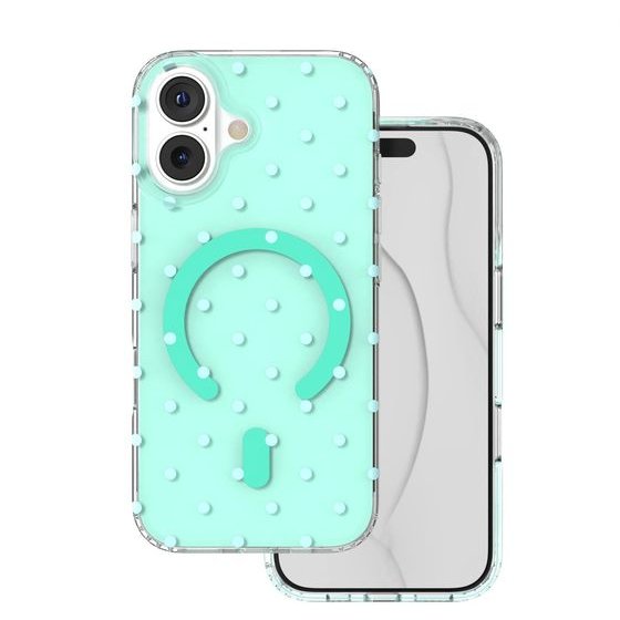 TFO Bubble Dots Mag Case For Iphone 17 6,3'' green