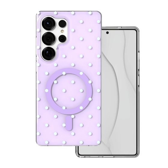 TFO Bubble Dots Mag Case For Samsung S25 Ultra purple
