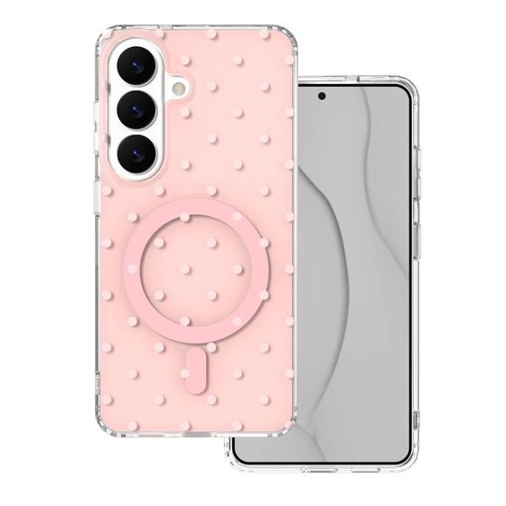 TFO Bubble Dots Mag Case For Samsung S26 pink