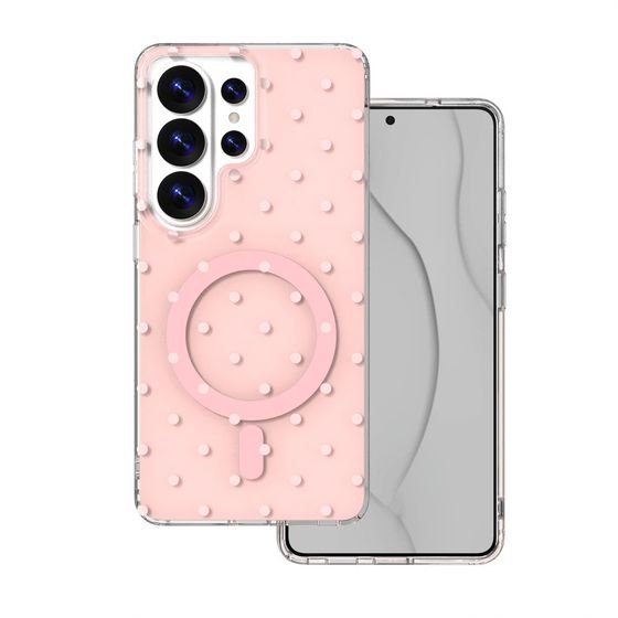 TFO Bubble Dots Mag Case For Samsung S26 Ultra pink