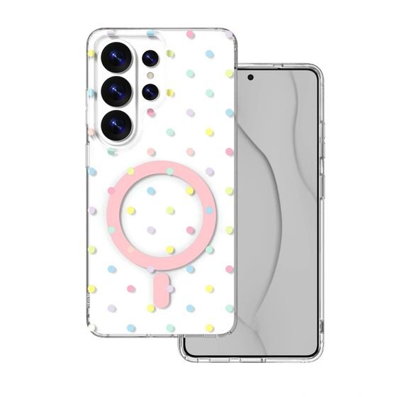 TFO Bubble Dots Mag Case For Samsung S26 Ultra white
