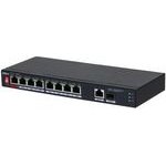 Dahua Technology Poe Unmanaged Gigabit Ethernet (10/100/1000) Power Over Ethernet (PoE) Black - (PFS3110-8ET1GT1GF-96)