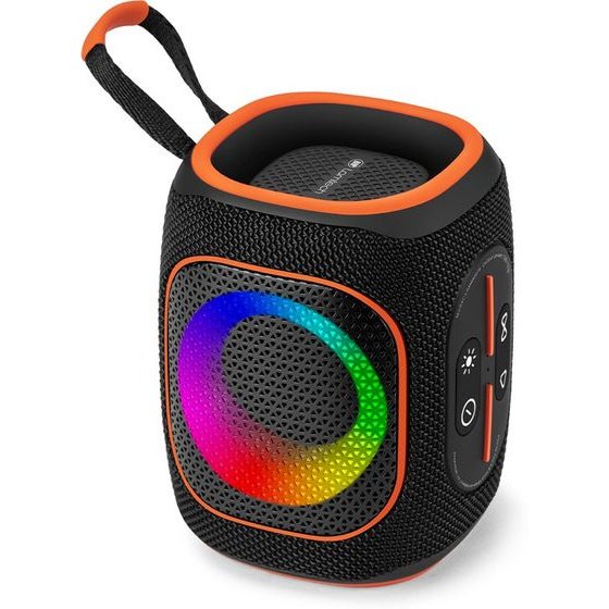 Lamtech Portable Rgb Wireless V5.3 Speaker 20W Black Orange - (LAM980978)