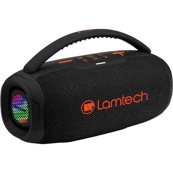 Lamtech Wireless V5.3 Bass Boost Party Box 20W Black Orange - (LAM980961)