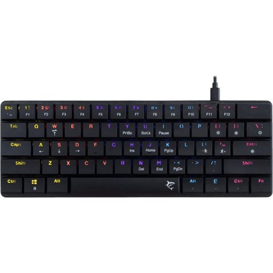White Shark Mech Keyboard GK-006111 Nagamaki Black Us Red Switch - (NAGAMAKI-B-US-RED.SW)