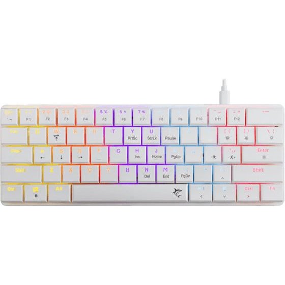 White Shark Mech Keyboard GK-006211 Nagamaki White Us Red Switch - (NAGAMAKI-W-US-RED.SW)
