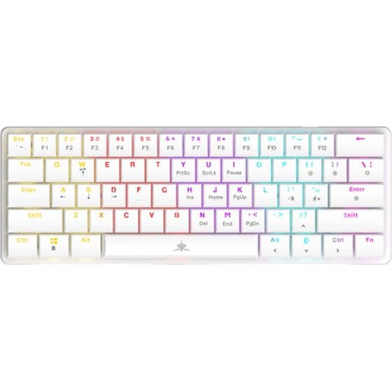 White Shark Mech Keyboard GK-006221 Nagamaki White Us Blue Switch - (NAGAMAKI-W-US-BLUE.SW)