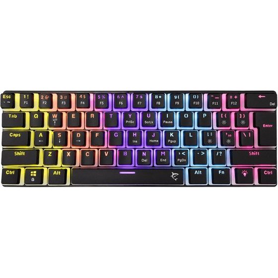 White Shark Mechanical Keyboard Black Red Switch - (ASHIKO-2-B-US-RED.SW)