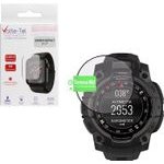 Volte-Tel Plexi Tempered Glass Garmin Instinct 3 50mm 3D Edge 1.1in 0.30mm Full Glue Full Cover BLACK
