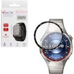 Volte-Tel Plexi Tempered Glass Huawei Watch Gt 6 Pro 46mm 3D Edge 1.47in 0.30mm Full Glue Full Cover BLACK