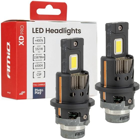 AMiO - ������ Led Xd Pro Series D4S/D4R 12V 152W 15.878lm 6.000K Full Can-Bus Plug&Play �� ������ - 2 ���. (04682/AM) - (04682)