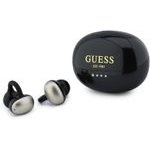 Guess Metallic Finish Classic Logo Ows Wireless Earphones Black - (GUTWSOL3MEGK)