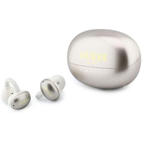 Guess Metallic Finish Classic Logo Ows Wireless Earphones Gold - (GUTWSOL3MEGD)
