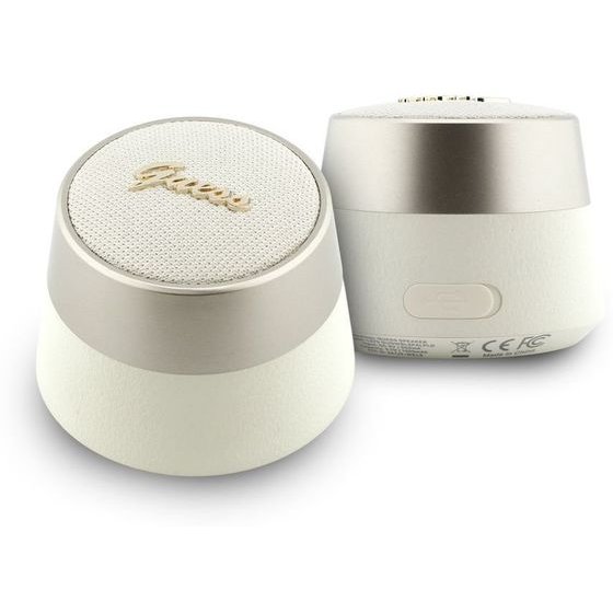 Guess Script Metal Logo Bluetooth Speaker 5W Gold - (GUWSL3PALPLD)