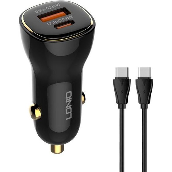 Ldnio ��������� ����������� C103 �� ������� USB-C, USB/USB-C, 60W, ������