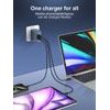 Ldnio ��������� ������ Q7 �� ������� USB-C, USB/Lightning/2x USB-C, GaN, 65W, ����