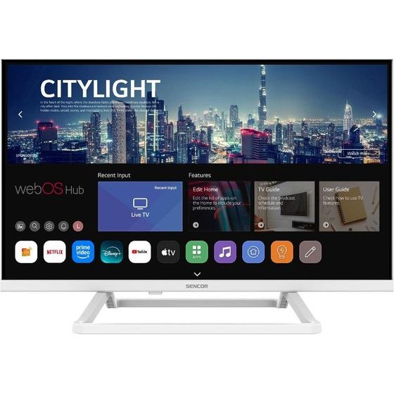 Sencor ��������� Sle 24S841MBw Webos Smart Tv Hd Ready Hdr 10 24'' �� ���������� ��� ���������� 230V ��� 12V - (35062990)