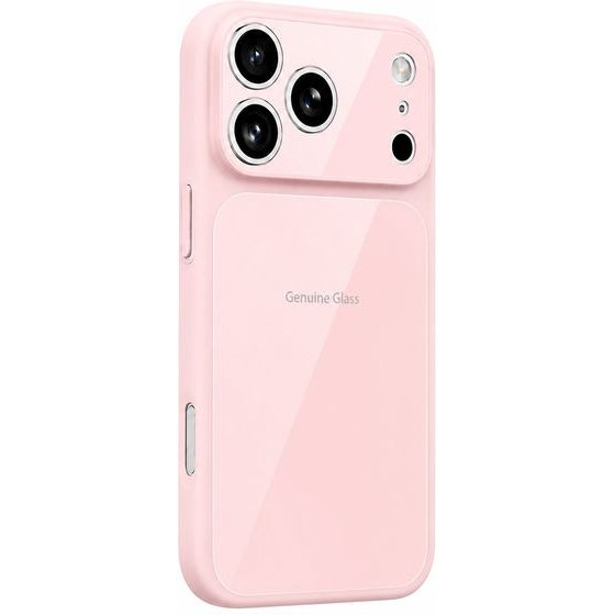 Case GENUINE-Glass Magsafe Apple Iphone 15 Pro Max /Light pink/ OEM