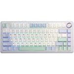 Aula Wireless Gaming Mechanical Keyboard F75 - Reaper Switch [Linear] (English US), Purple, Beige, Green - (F75-CG-RS)