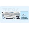 Aula Wireless Gaming Mechanical Keyboard F75 - Reaper Switch [Linear] (English US), Purple, Beige, Green - (F75-CG-RS)