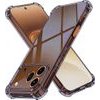 Techsuit - Shockproof Clear Silicone - Honor 600 Pro - Smoke Black