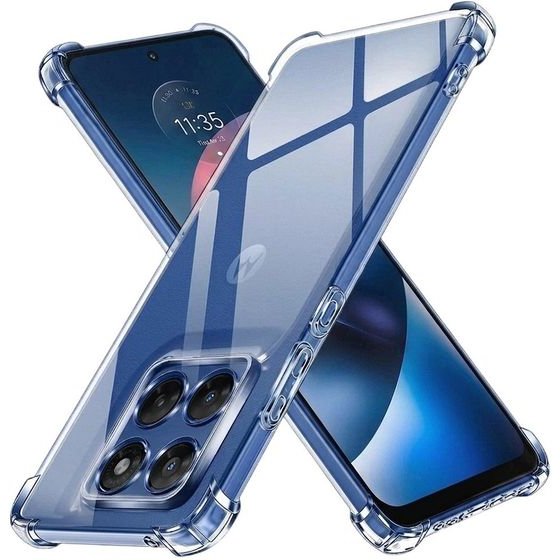Techsuit - Shockproof Clear Silicone - Motorola Moto G37 / G37 Power / G47 - Clear
