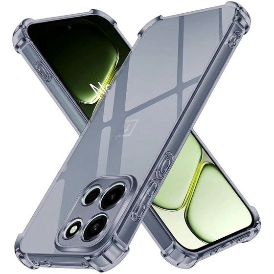 Techsuit - Shockproof Clear Silicone - Oneplus Nord 6 - Smoke Black