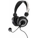 Vivanco Stereo Headphones Retro Pc 3.5mm With Mic Black - (HEADRETROMICK)