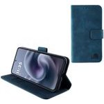 Lime Successories Lime Essential ���� Motorola Moto G17 XT2623-2 6.72in Magnet Book Stand Clip Dark BLUE
