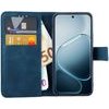 Lime Successories Lime Essential ���� Oppo A6 Pro 5G 6.57in Magnet Book Stand Clip Dark BLUE