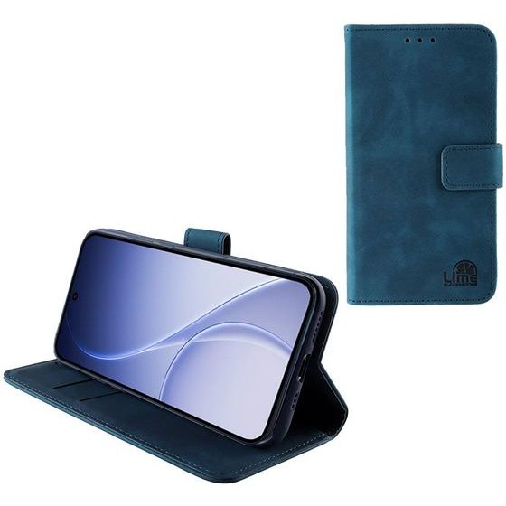 Lime Successories Lime Essential ���� Oppo RENO15 5G 6.59in Magnet Book Stand Clip Dark BLUE