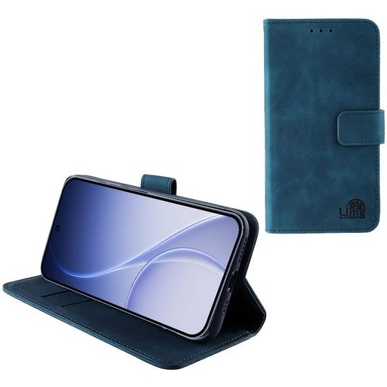 Lime Successories Lime Essential ���� Oppo RENO15 Pro 5G 6.32in Magnet Book Stand Clip Dark BLUE
